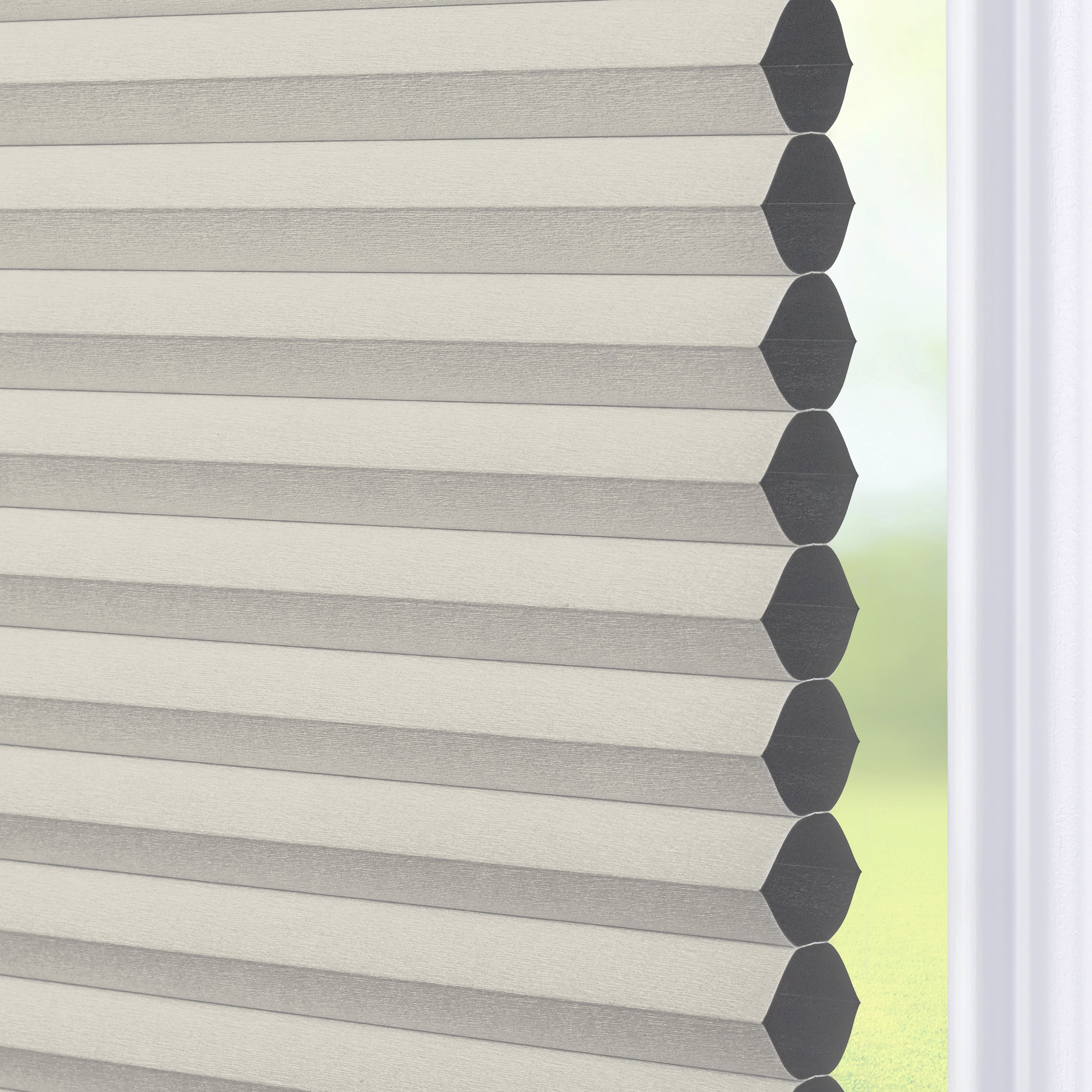 Coverscaped Top-Down Bottom-Up Cellular Shade, Room Darkening Alabaster, 24" x 72"