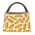 thumbnail image 1 of Lukts Hot Dogs Pattern Small Lunch Bag for Men Women Insulated Lunch Box Mini Lunchbox Portable Lunch Cooler Bag,Reusable Snack Bag, 1 of 6