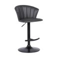 thumbnail image 1 of Tabouret de Cuisine Pivotant Réglable Raquel en Gris, 1 of 6