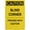 Warning Sign 5, variant on Caution Biohazard Sign, 8"x12" Metal Tin Wall Decor, Funny Poster Plate for Shop Yard Man Cave Garage Outdoor