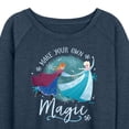 thumbnail image 3 of Frozen - Winter - Make Your Own Magic - Women's Lightweight French Terry Long Sleeve Shirt, 3 of 5
