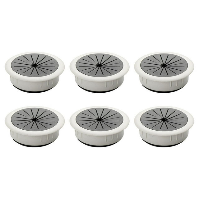 Round Zinc Alloy 6Pcs 2.75x2.75x0.90In