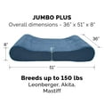 thumbnail image 3 of FurHaven Jumbo Plus Orthopedic Pet Bed with Removable Cover, Stellar Blue, 3 of 12