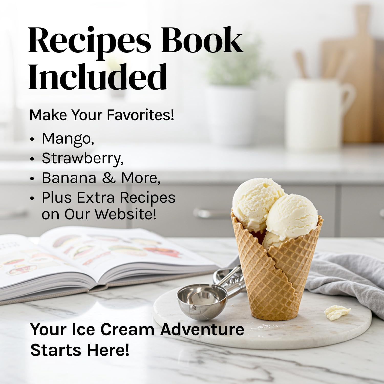 1.2 Quart Penguin Electric Ice Cream Maker Machine for Kids – Best Countertop Ice Cream Machine for Homemade Soft Serve, Sorbet, Gelato, Frozen Yogurt