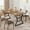 Brown, variant on Soonbuy Farmhouse 70.9" Dining Table for 6, Rectangular Wood Dining Tables, Modern Kitchen Table with Extra Heavy Duty Metal Legs for Living Room, Restaurant, Party, Only Table