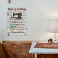 thumbnail image 6 of Noete Vintage Rules of Quilting Tin Sign Retro 12x16 Inch Aluminum Wall Art for Home, Coffee Bar & Farmhouse Decor, Durable Quilting Rules Metal Sign, 6 of 8