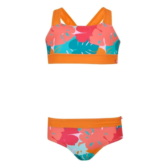 Regatta Girls Dakaria III Tropical Leaves Bikini Set