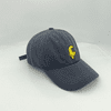 SAYTAY Cap Women's C Letter Embroidery Soft Top Spring And Summer Simple Baseball Cap Men(Grey)