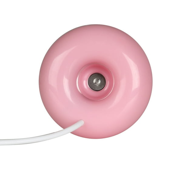 Mini humidificador USB con forma de donut, difusor ultrasónico flotante de niebla, purificador de aire para oficina y hogar (rosa)