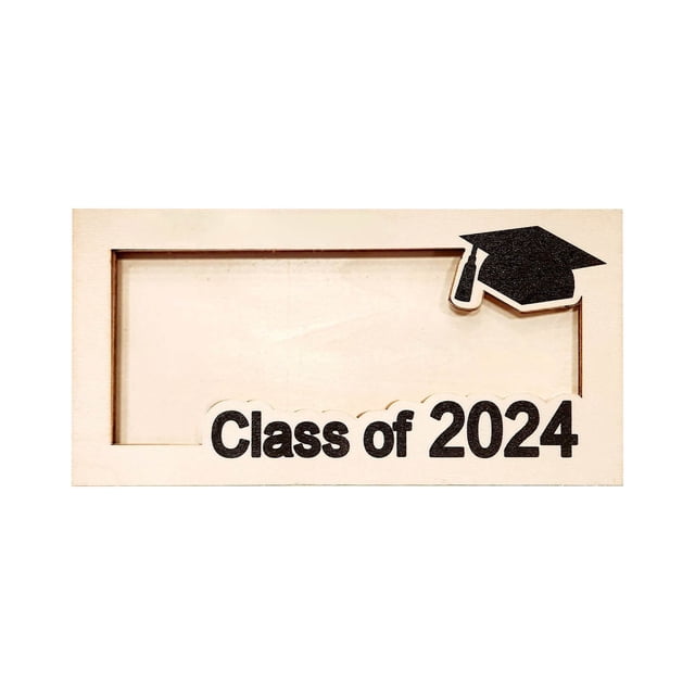 Personalized Graduation Wallet Money Gift Box For 2024 Graduates Birch Plywood 7.1 in x 3.54 in With Custom Name And Color Options