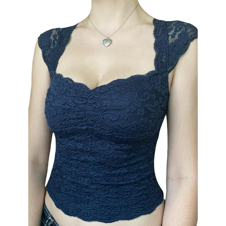 Vintage Lace Tank Top 60s the Sea Dream Collection by Maidenform