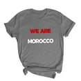 thumbnail image 4 of Gamivast "We Are Morocco" Graphic T-Shirt for Women Soccer Fan Apparel Casual Short Sleeve Crew Neck Tee Soft Lightweight Summer Sports Everyday Comfortable Top Gray M, 4 of 5