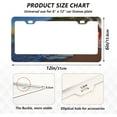 thumbnail image 3 of Coolnut Beach Sunrise 2 Holes Car License Plate Frames 2PCS, Car License Plate Holder with Screw Caps Cover Set Automotive Exterior Parts Decoration for US Vehicles, 3 of 7