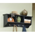 thumbnail image 6 of Alaterre Shaker Cottage Storage Bench/Coat Hook with Storage, Black, 6 of 9