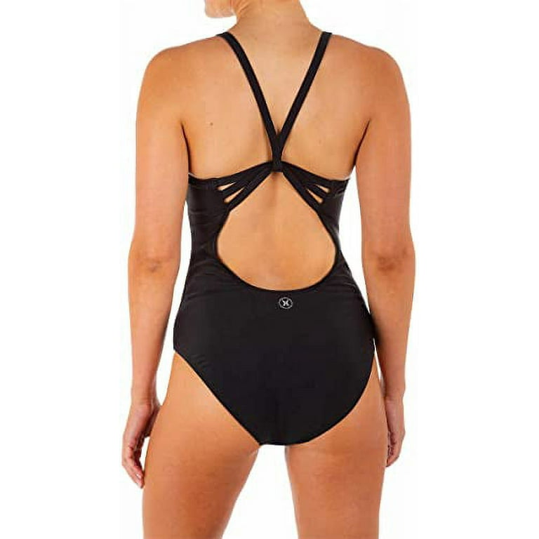 Hurley Women's Cross Back One Piece Swimsuit (Black, XL Hurley Women's Cross Back One Piece Swimsuit (Black, XL
