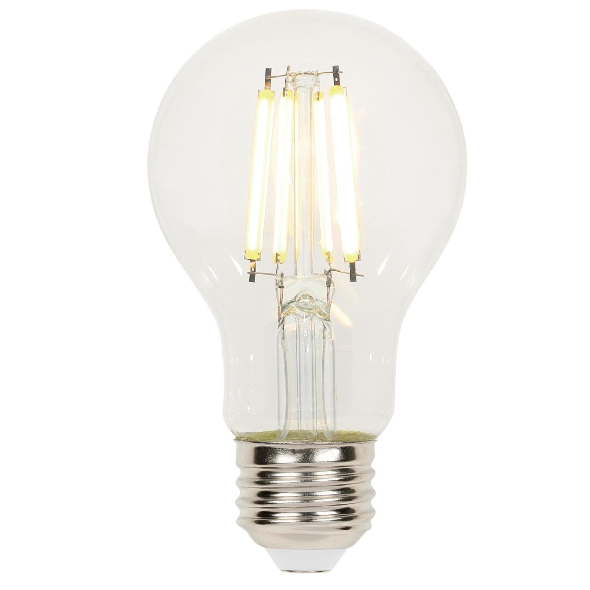 Westinghouse Lighting 5258020 6.5 Watt (60 Watt Equivalent) A19 Dimmable Clear Filament LED Light Bulb, Medium Base, 6 Pack