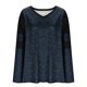 thumbnail image 4 of Camisas de vestir para mujer,Blusa informal de cuello en V para mujer, holgada, de manga larga y con estampado digital, de poliéster para uso diario, sopatenor, 4 of 8