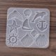 thumbnail image 2 of DIY Ocean Theme Pendants Silicone Molds Resin Casting Molds For UV Resin Epoxy Resin Jewelry Making Anchor/Fish/Shell 106x99x4.5mm Hole: 1.8mm Inner Diameter: 20~36x18~42x4.5mm, 2 of 5
