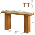thumbnail image 2 of Tribesigns Wood Console Table, 62.9-Inch Long Sofa Table Behind Couch for Living Room, Entryway, 2 of 5