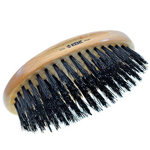 Kents PF22 Oval 100 Natural Beechwood Military Hair Brush 100
