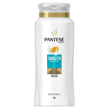 Pantene Pro-V Smooth & Sleek 2 in 1 Shampoo & Conditioner, 20.1 fl