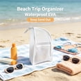 thumbnail image 5 of Standing Toiletry Bag,Portable Foldable Hanging Travel Organizer with Zipper and Loop,Mesh Large Capacity Cosmetic Waterproof Bag for Bathroom,Suitcase Packing,Toiletries, 5 of 9
