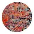 thumbnail image 3 of Unique Loom Vivid Collection Area Rug - Ahmedabad (3' 3" Round Multi/Beige), 3 of 7