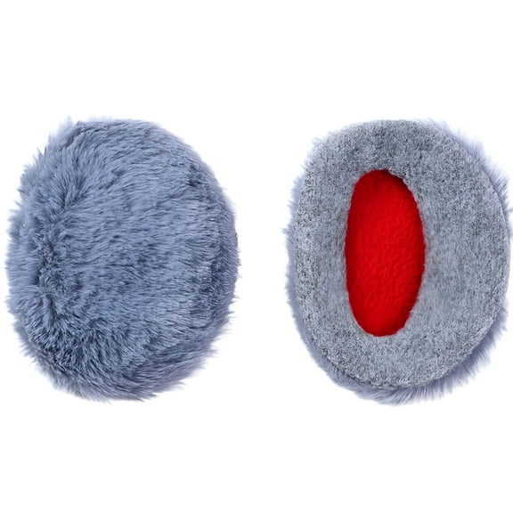 GJX 2Pairs Bandless Ear Muffs Fleece Ear Muffs Thick Winter Ear Covers Cold Weather Ear Warmer for Winter Outdoors