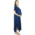 thumbnail image 5 of Bimba Maternity Hospital Kaftan With Belt Rayon Nursing Night Gown, Front & Back Buttons, 5 of 8