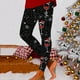 thumbnail image 1 of MKLEKYY Leggings de compresión para mujer Leggings con estampado de copos de nieve navideños de cristal rojo para mujer para uso deportivo, 1 of 4