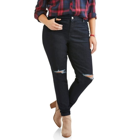 Must Have! Women's Plus Sized Destructed Skinny