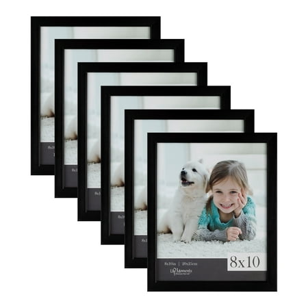 NielsenandBainbridge Life Moments Black Wood Frames (Pack of 6) 8x10