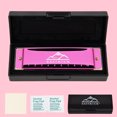thumbnail image 6 of EASTROCK 10 Holes Key of C Blues Harmonica for Beginner Students Professional Metal Blues Harp Mouth Organ with Case Pink, 6 of 6