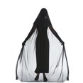 thumbnail image 4 of Disfraz de bruja vampiro de Halloween, disfraz de bruja fantasma con capa de malla, disfraz de baile de maquillaje, disfraz de actuación en el escenario de terror, 4 of 5