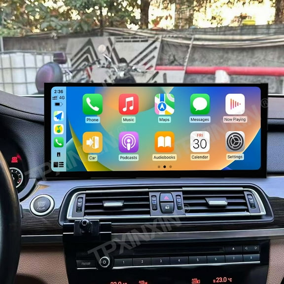 TPXINXIN 15.8 inch Android 14 Car Radio for BMW 7 Series F01/F02/F03 2011-2017 Wirless Carplay GPS Navigation Screen Upgrade Multimedia Player