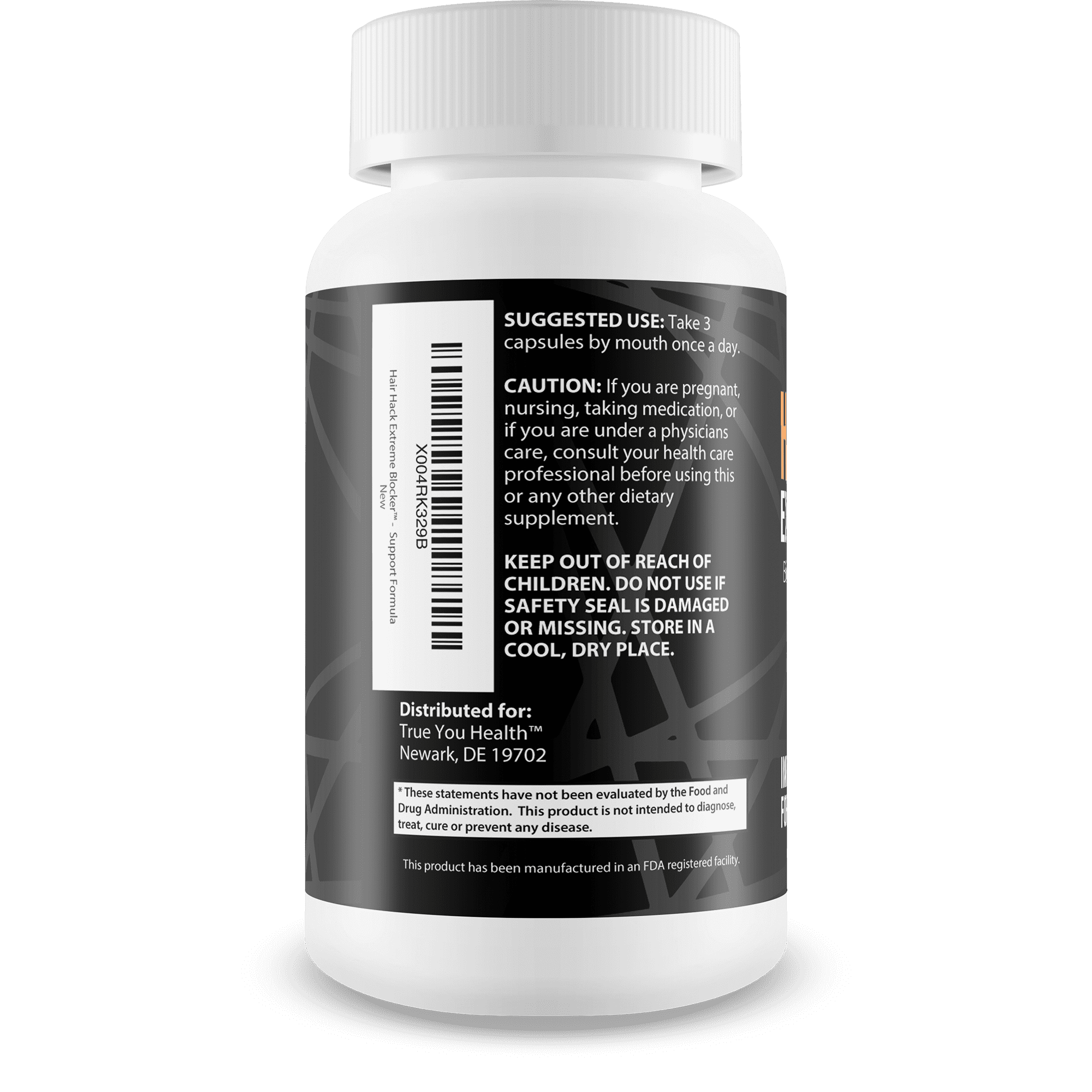 Hair Hack Extreme Blocker - Our Best Hair Growth Supplement - Natural Hair Regrowth Hair Vitamins for Thicker Hair Growth - Vitamin B7 Biotin and Folic Acid - Vitamin D3 Hair Growth Vitamins