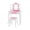 Pink, variant on Fantasy Fields Gisele Polka Dot Kids Vanity Table & Stool with LED, White & Pink