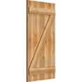 thumbnail image 2 of 21 1/2"W X 42"H Timbercraft Four 5 3/8" Boards Joined Board-N-Batten Shutters W/Z-Bar, Rough Sawn Western Red Cedar (Per Pair), 2 of 13