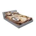 thumbnail image 2 of Ambesonne Vintage Fitted Sheet & Pillow Sham Set, Voyage Theme Lifestyle, Full, Cream, 2 of 2