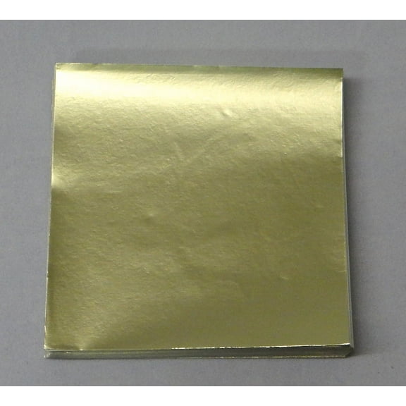 Candy Molds N More 3 x 3 inch Dull Matte Gold Confectionery Foil Wrappers, 125 Sheets