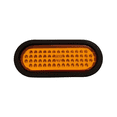 thumbnail image 2 of 6" Inch Oval 56 LED Mid Turn Mid Ship Turn Signal Tail Trailer Light Rubber Grommet and 3-Wire Trailer Plug - Qty 2. DOT/SAE Approved and Marked, Waterproof, High Intensity LED's, 2 of 5