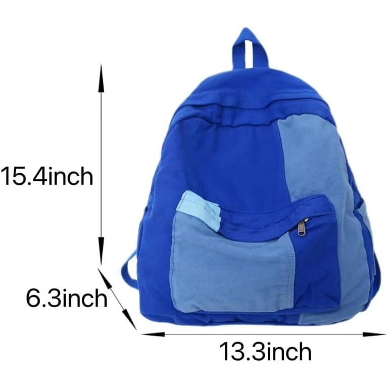 SQDWYGUO Vintage Canvas Backpack for Women Men Grunge Hippie  display picture 2