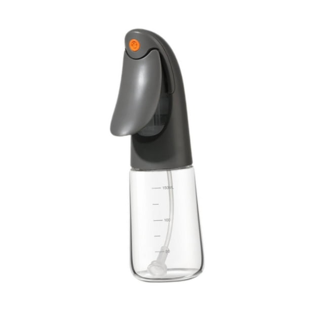 Dispensador de aceite en , botella rociadora de aceite, transparente, 150 ml, ligero, dispensador de aceite para freidora de aire, cocina, Gris