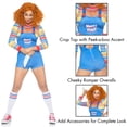 thumbnail image 4 of Disfraz de Halloween para Mujer Leg Avenue XS Top Corto a Rayas, 4 of 6