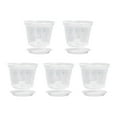 thumbnail image 4 of Hvmvliv Clear Orchid Pots 5Pcs Transparent Planting Pots with Holes Plastic Planting Cultivation Pots Breathable Flower Plant Nursery Pot with Trays Garden Supplies Multicolor, 4 of 9