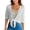 White_#02, variant on Sewkxo Summer Cardigans for Women Lightweight Cropped Sheer Chiffon Shrug for Tie Front Elbow Sleeve Beach Cover Up Top,Gray M