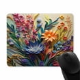 thumbnail image 2 of Flowers Mouse Pad with Design Computer Laptop Non-Slip Rubber Mousepad，Square Waterproof Mouse Pad Non-Slip Rubber Base MousePads for Office Home Laptop Travel, 2 of 4