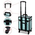 thumbnail image 2 of Byootique Rolling Makeup Train Case Cosmetic Trolley Organizer Salon CB Vitality, 2 of 9