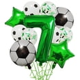 thumbnail image 1 of Juego de fútbol Digital verde, globo de película de aluminio, Fiesta Temática de la Copa del Mundo, decoración de cumpleaños, 12 Uds.,7, 1 of 7