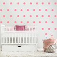 thumbnail image 4 of Multi-Color & Matte Dot Wall Stickers - 2 Inch Vinyl Dots, 100 Pack Peel and Stick Wall Decals (Baby Pink), 4 of 5